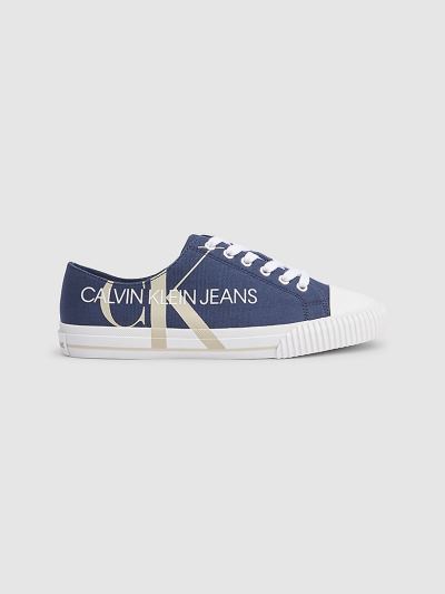 Calvin Klein Cipők HU787499 | Calvin Klein Canvas Női Sportcipő Szürke / Sötétkék